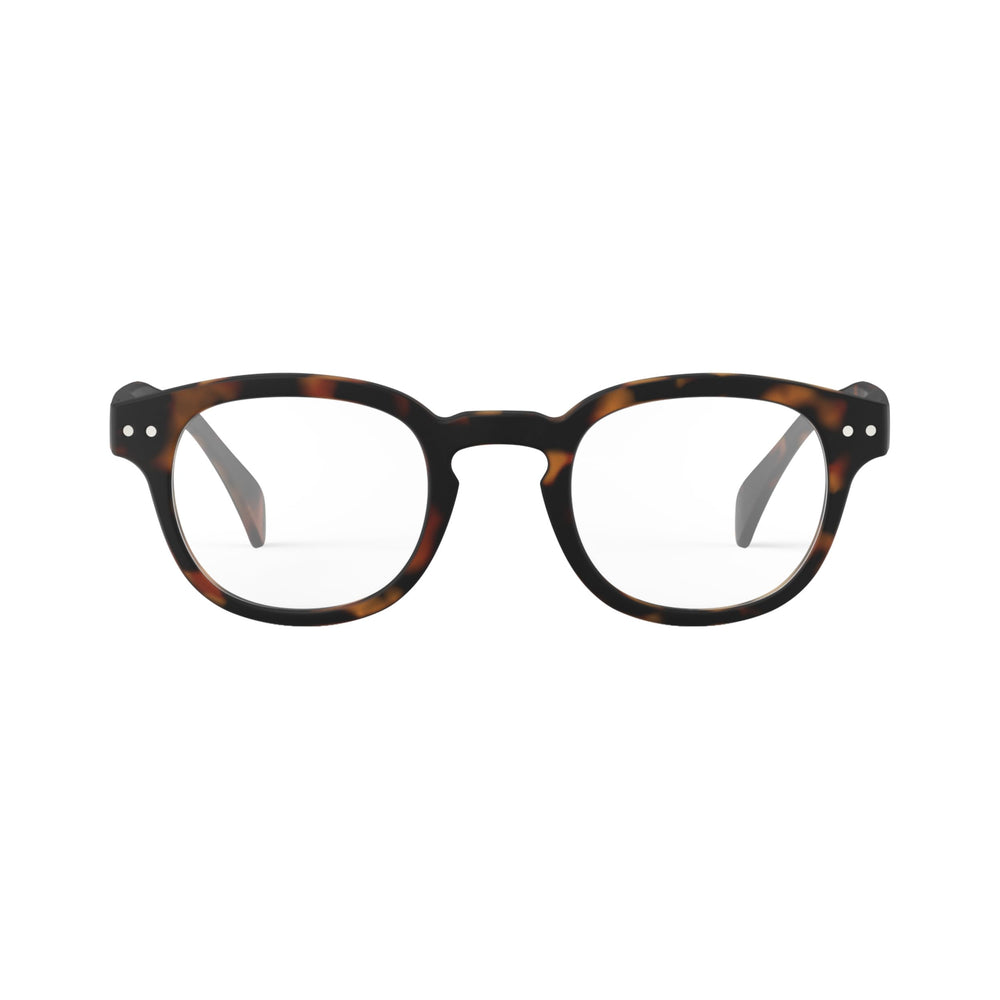 IZIPIZI READING C square tortoise frame for all-day comfort and style.