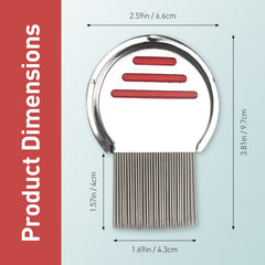 Jaasuee blue lice comb with precision teeth for thorough removal.