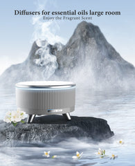 Jack & Rose diffuser with color-changing lights creating cozy ambience