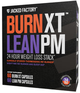 Jacked Factory Burn-XT bottle front for on-the-go fat-burning support