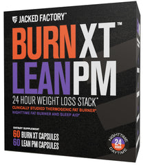 Jacked Factory Burn-XT bottle front for on-the-go fat-burning support