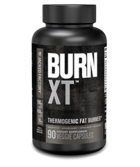 Jacked Factory Burn XT Black bottle front view for energy-boosting thermogenic support.
