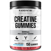 Jacked Factory Creatine Gummies bottle front for convenient daily workouts