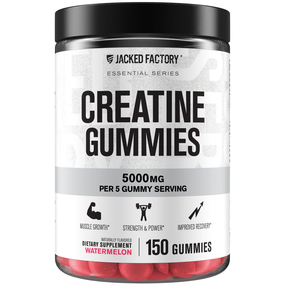 Jacked Factory Creatine Monohydrate Gummies Watermelon pack, ideal for daily use.