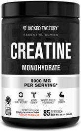 Jacked Factory creatine monohydrate powder tub supports daily workouts