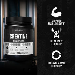 Pouring creatine powder from the scoop into liquid for easy mix