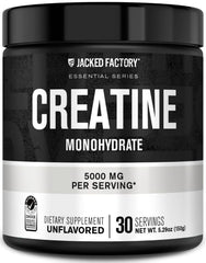 Jacked Factory Creatine Monohydrate jar front view for strength support