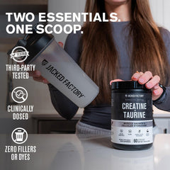 Back label on the bottle detailing ingredients and serving guidance for informed use.