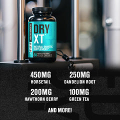 Jacked Factory Dry-XT capsules closeup shows convenient daily support
