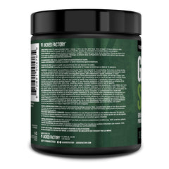 Jacked Factory Green Surge ingredients overlay highlights gut health benefit