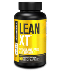Jacked Factory Lean-XT bottle front, caffeine-free weight management option for daily use