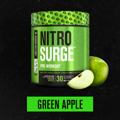 Jacked Factory Nitrosurge label closeup highlights NO boosters for performance