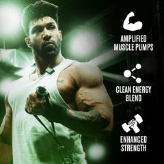Serving scoop shown for quick pre-workout energy before training