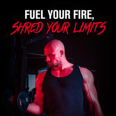 Jacked Factory Nitrosurge Shred Max scoop with powder, easy preworkout dosing.