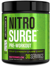 Jacked Factory Nitrosurge Watermelon can front view showing bold flavor and energy readiness