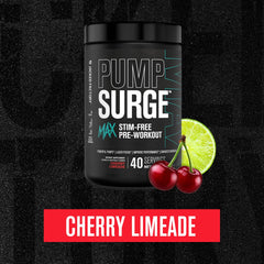Jacked Factory Pumpsurge Max label closeup highlighting L-Citrulline and Arginine Nitrate benefits
