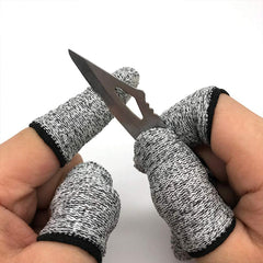 JADE KIT cut resistant finger sleeves for kitchen tasks with breathable fabric
