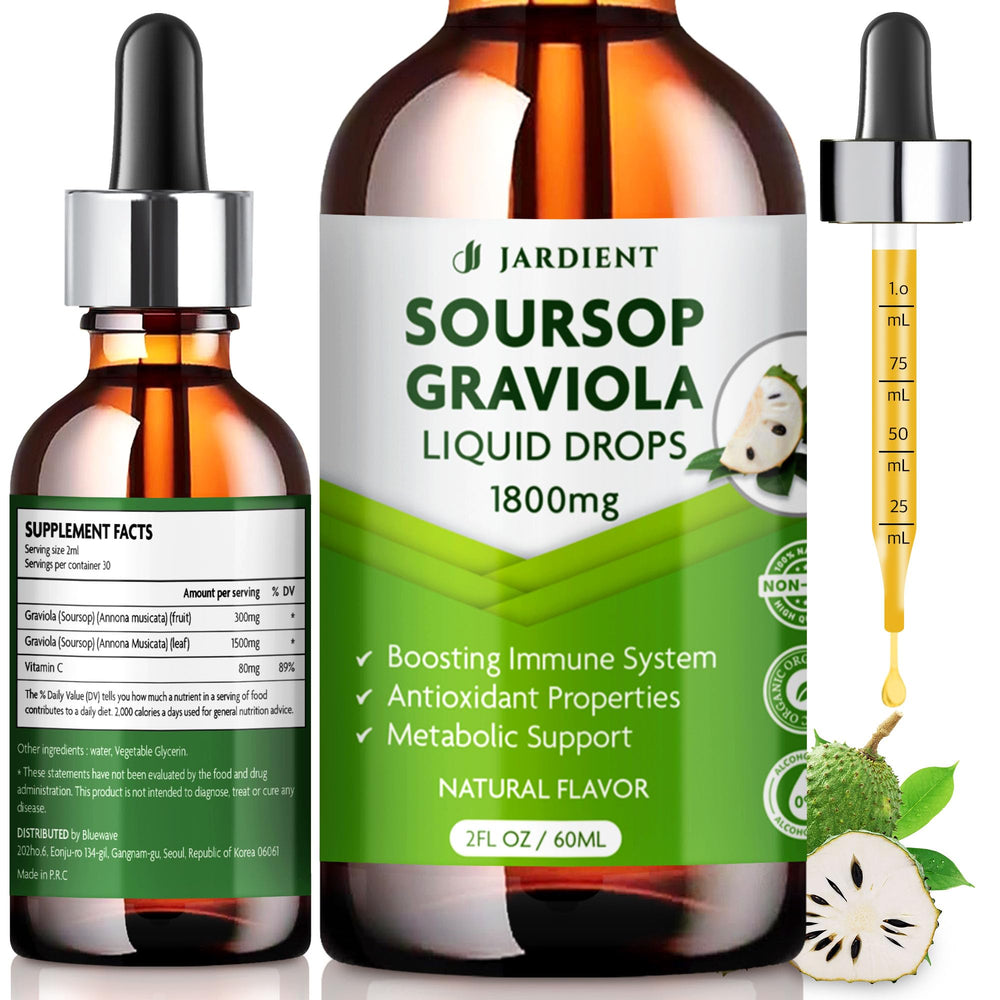 Jardient Soursop Bitters bottle for daily use and easy dosing.