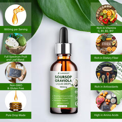 Jardient Soursop Bitters label highlights organic, non-GMO ingredients.