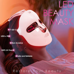Jay Sarees face mask control buttons on the head for quick color changes