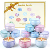 Jaytesen gift set of 12 scented candles in a premium box for special occasions