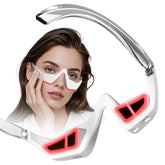 JCOTTON under-eye red light therapy glasses for refreshed eyes after long screen sessions.