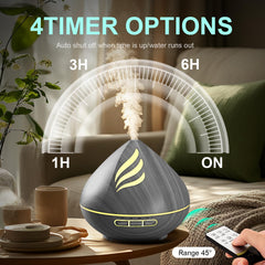 JcrAsZZF diffuser showing 14-color LED ambiance for mood lighting