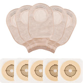 Jctracy two-piece ostomy bags with closure for quick, hygienic changes