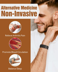 Jecanori copper bracelet magnets close-up, highlighting strong magnet links.