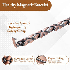Jecanori crystal-embedded bracelet with sparkling details for special occasions.