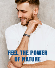 Jecanori adjustable-length bracelet with sizing tool for a snug, tailored fit.