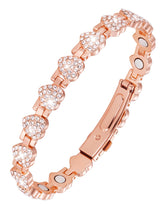 Jecanori magnetic copper bracelet for women with adjustable length for a comfortable fit.
