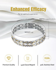 Bracelet length display of 8.07 inches on Jecanori Mermaid Series
