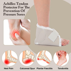 Jeere heel protector with adjustable strap provides secure fit during wear