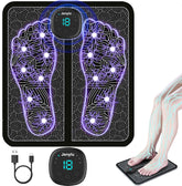 Jenylu EMS Foot Massager Mat front view for at-home foot relief and relaxation