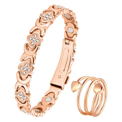 Jeracol copper bracelet for women with pure copper and magnetic design for daily wear.