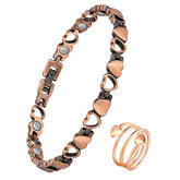 Jeracol copper bracelet close-up with magnets for daily wellness support