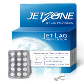 JetZone Jet Lag Remedy packaging on shelf, travel-friendly circadian rhythm support.
