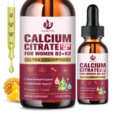 jiankytz calcium citrate drops bottle—fast absorption supports daily bone health