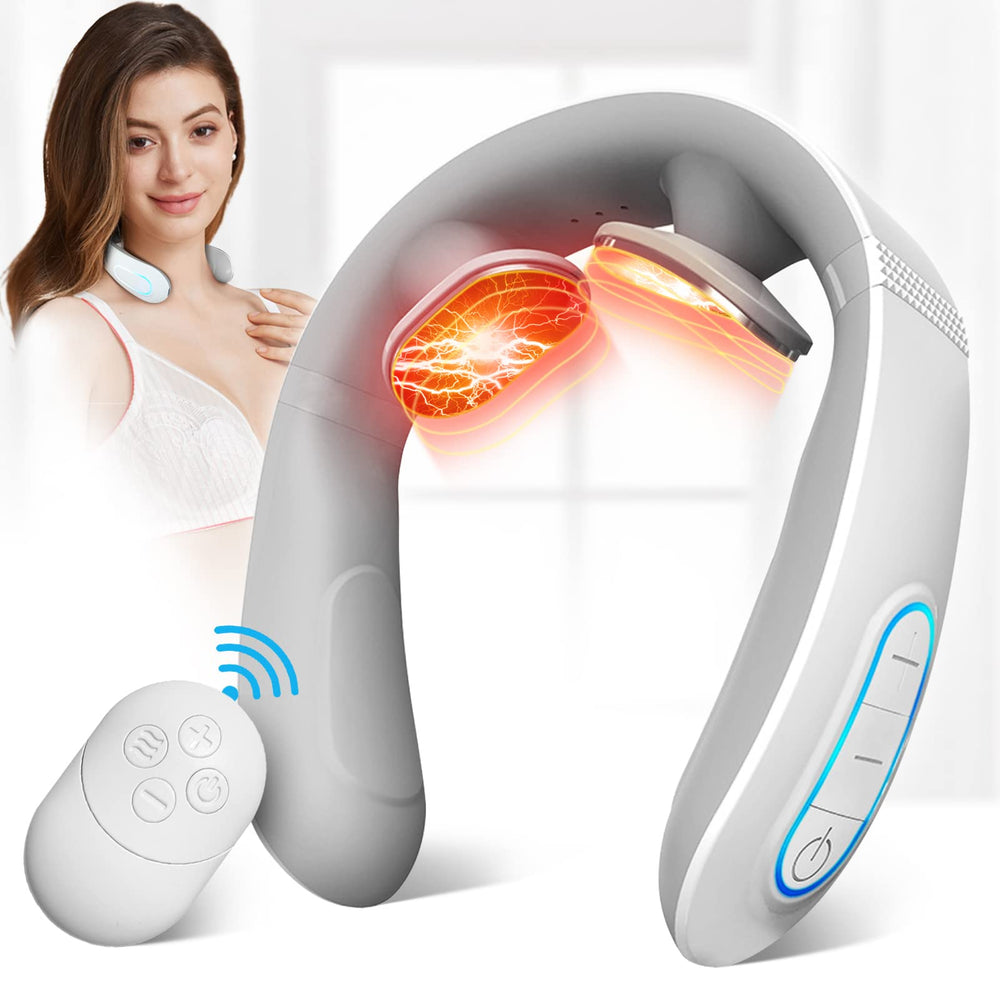 JICHAMOXY neck massager front view for soothing neck tension