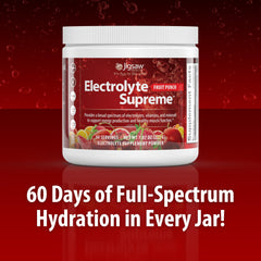 Jigsaw Health Electrolyte Supreme scoop and tub show easy daily dosing
