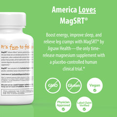 MagSRT tablets close-up highlighting easy-to-swallow form