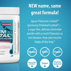 Jar of Jigsaw Health Potassium Cocktail with 60 servings for daily use