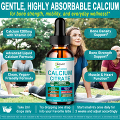 JINGYAT Calcium Drops liquid form for easy, pill-free intake.