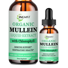 JINGYAT Mullein Drops bottle pour shows easy dosing for daily respiratory support.