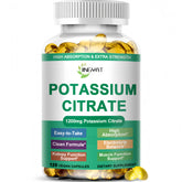 JINGYAT potassium citrate softgels bottle shows balanced electrolytes and daily energy support.
