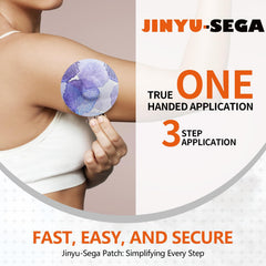Jinyusega Dexcom G7 patch on skin during activity for discreet protection