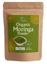 Jiva Organics moringa powder in a bulk bag for easy storage.