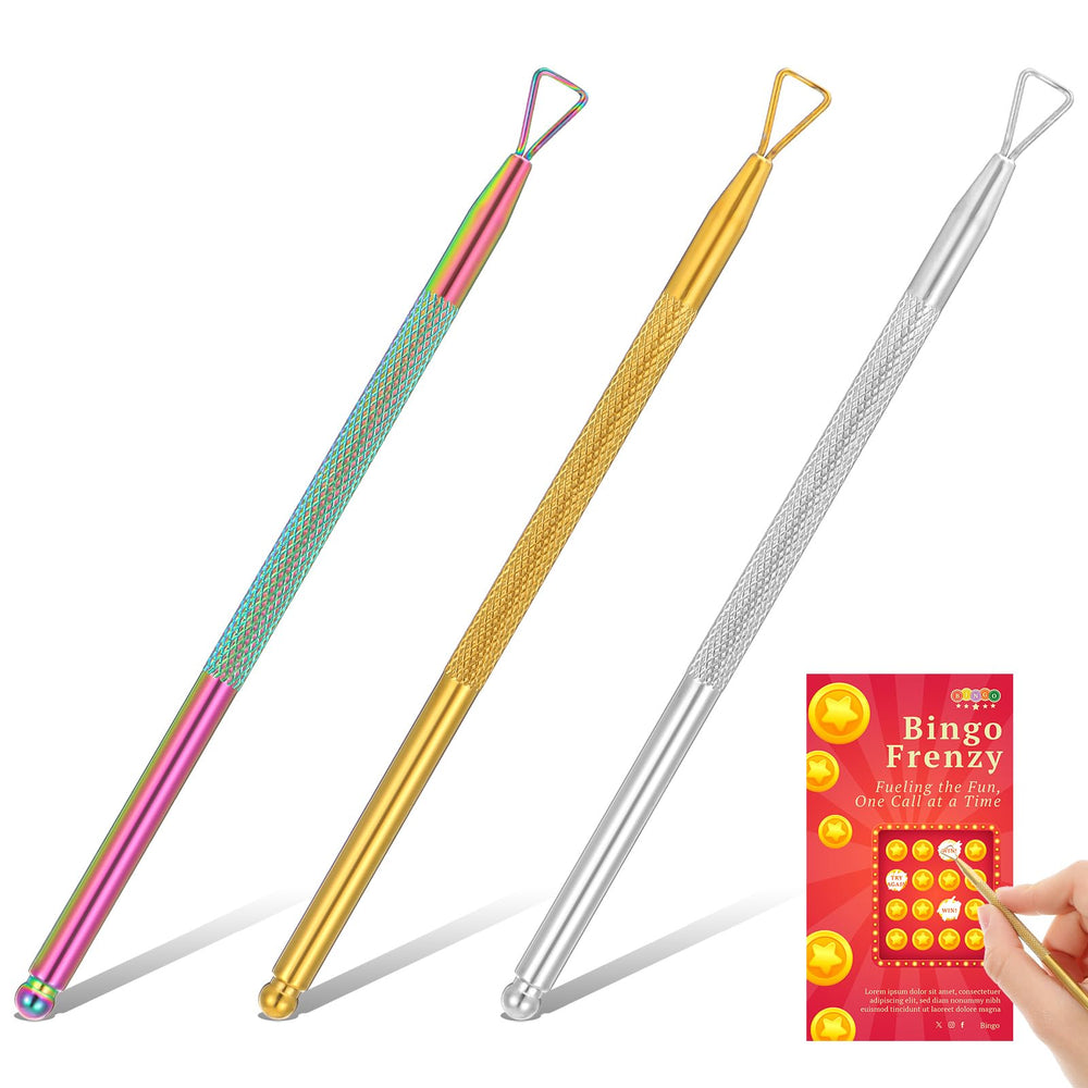 JIYIN silver scratch-off tool with precision edge for clean ticket reveals.