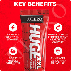 JJLBRO Huge XXL gel texture close-up showing quick absorption